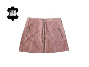 Mango leather mini skirt style 1